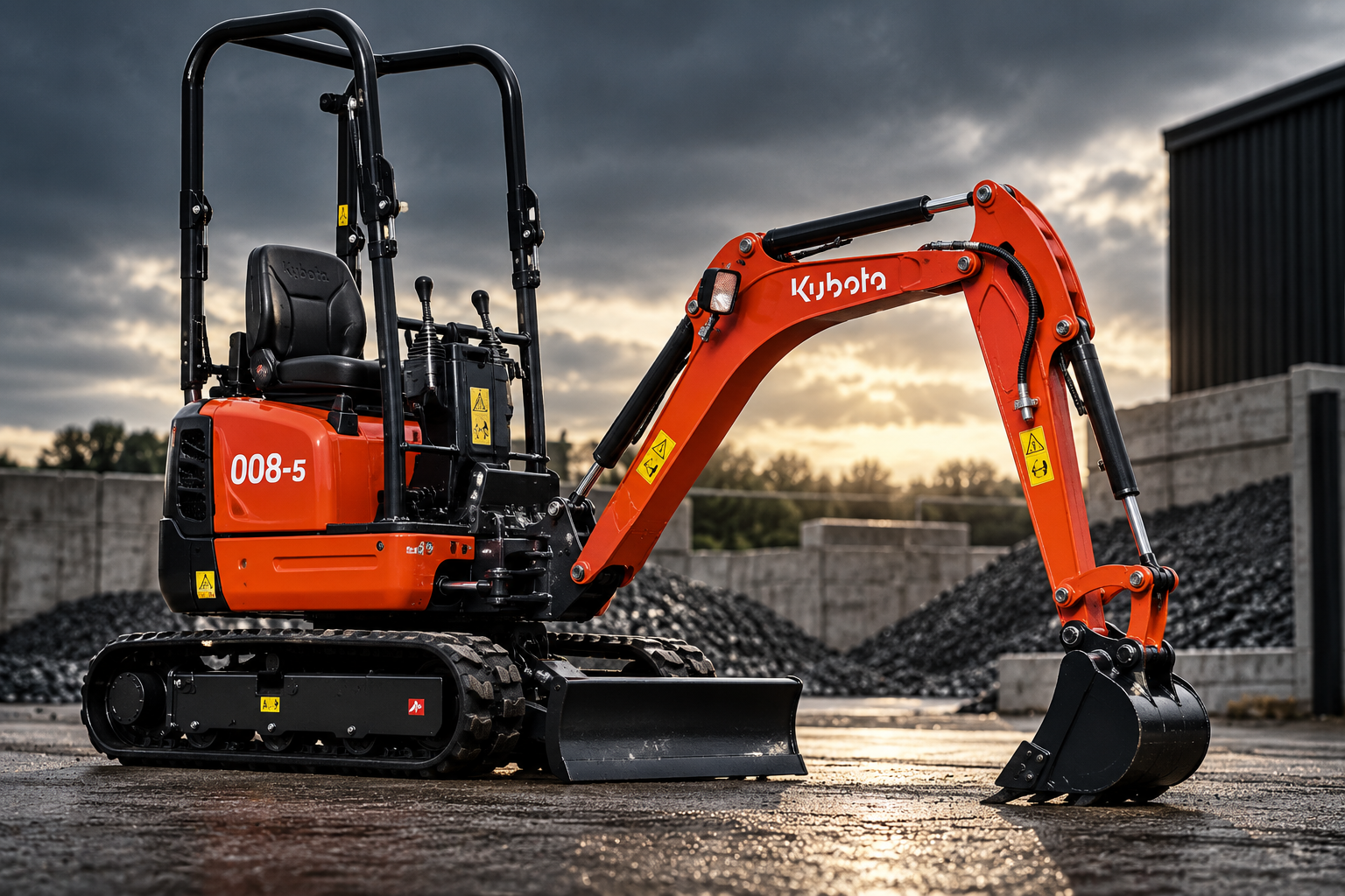 Kubota 008-5 Micro available for hire in Northamptonshire from LJM Plant Hire